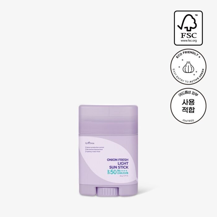 ISNTREE Onion Fresh Light Sun Stick SPF 50+ PA++++ 22g - Image 8