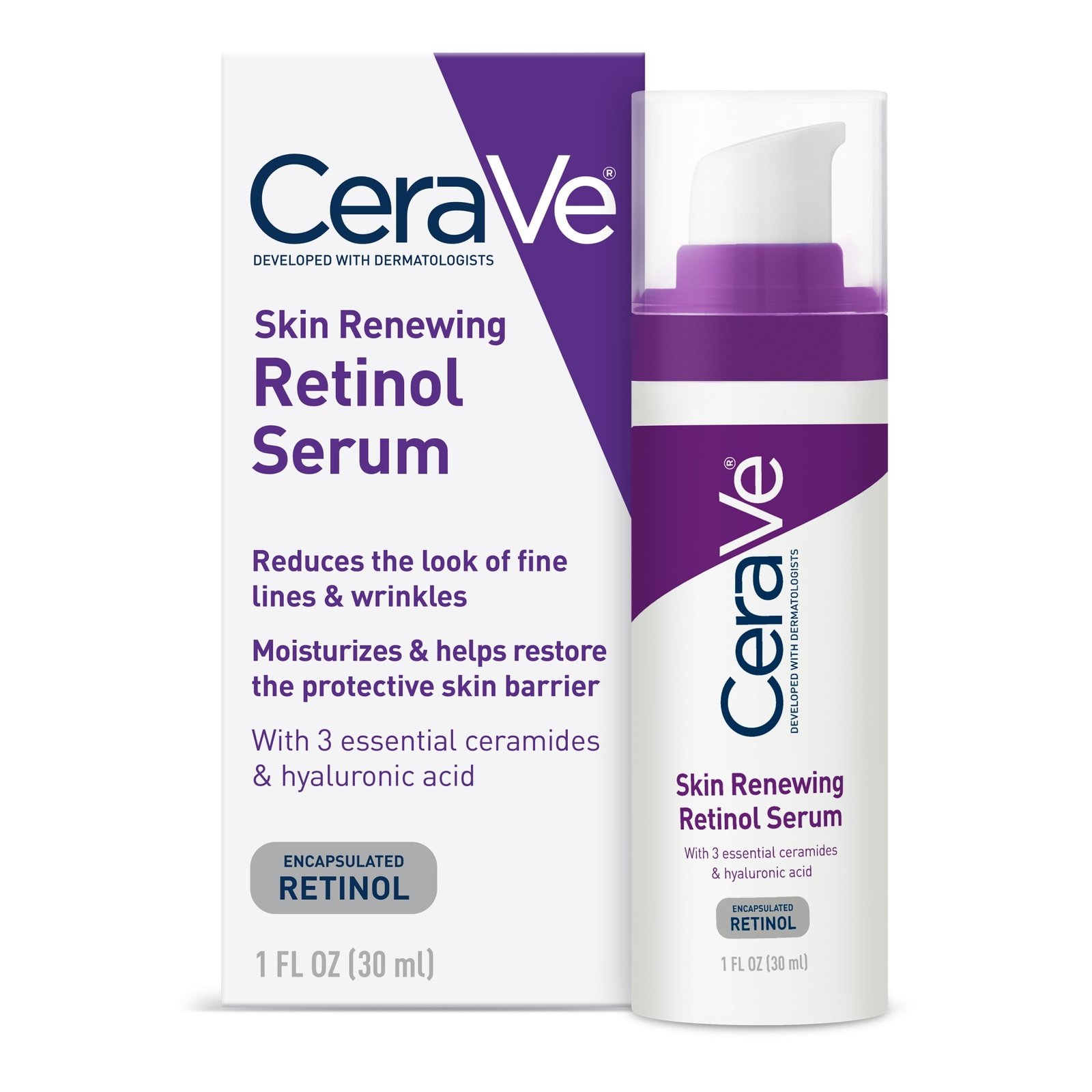imgi_52_CeraVe-Skin-Renewing-Retinol-Face-Serum-with-Niacinamide-Hyaluronic-Acid-for-All-Skin-Types-1-fl-oz_c8529ded-55b6-43b0-b4de-a8d1cb178970.4e7babe4d812a0dd4a0f0e5909e CeraVe Skin Renewing Retinol – 30ml - Image 1