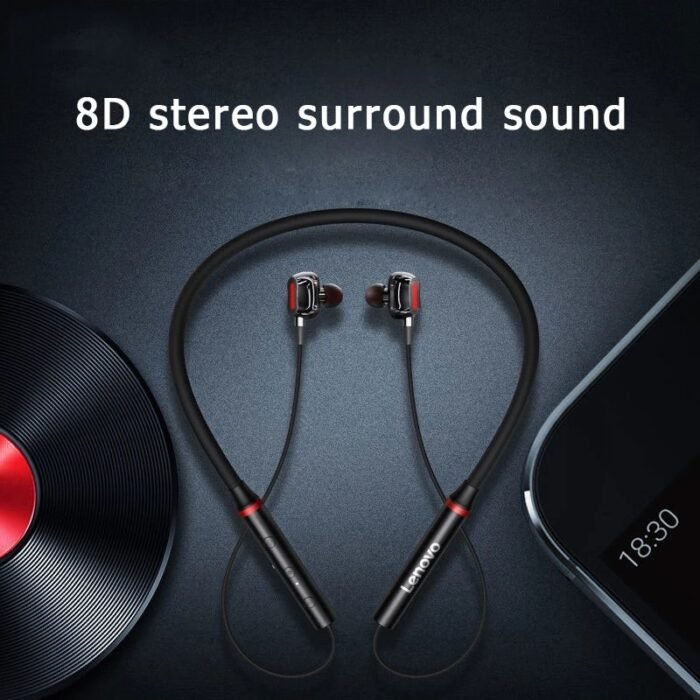Original Lenovo HE05 Pro TWS Wireless Earphone Bluetooth 5.0 Sports Noise Canceling Neckband Headphones Waterproof Microphone - Image 2