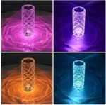 Usb Rechargeable RGB 16 Color Crystal Rose Diamond Table Lamp Acrylic Table Lamp for Living Room Bedroom with Remote - Image 11