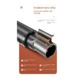 P185 Aluminum Alloy 1.6M Handheld Stabilizer Floor Telescopic Pole Quadrupod Mobile Phone Bluetooth Selfie Stick-B Easy Install Easy to Use - Image 5