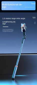 Q185 Auto Face Tracking Tripod Selfie Stick with Wireless Remote Control Smart Auto AI Tracking Stabilizer Gimbal (5.8) foot - Image 3