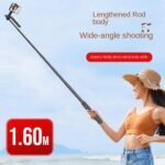 P185 Aluminum Alloy 1.6M Handheld Stabilizer Floor Telescopic Pole Quadrupod Mobile Phone Bluetooth Selfie Stick-B Easy Install Easy to Use - Image 6
