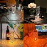 Usb Rechargeable RGB 16 Color Crystal Rose Diamond Table Lamp Acrylic Table Lamp for Living Room Bedroom with Remote - Image 12