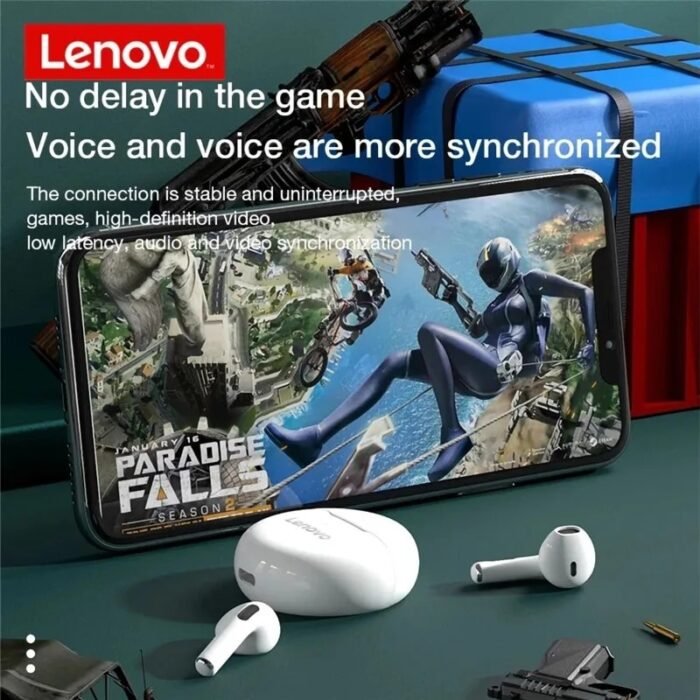HT38 Lenovo Original Bluetooth 5.0 TWS Earphone Wireless Headphones Waterproof Sport Headsets Noise Reduction Earbuds With Mic - Image 4