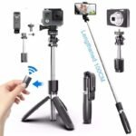 Extendable Wireless Selfie Stick Tripod L02 Phone Self Stick With Bluetooth Remote Safe and reliable Good effect and easy to use