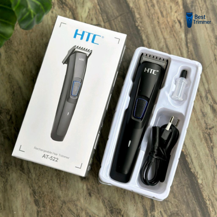 Htc At-522 Rechargeable Electric Hair Clipper Low Noise Hair Trimmer Hair Cutting Machine Beard Shaver Trimer For Men - Image 6