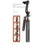 P185 Aluminum Alloy 1.6M Handheld Stabilizer Floor Telescopic Pole Quadrupod Mobile Phone Bluetooth Selfie Stick-B Easy Install Easy to Use - Image 9