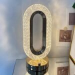 Rechargeable Crystal Zero Table Lamp For Gift Bedroom Living Room Restaurant - Image 5