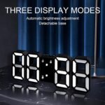3D LED Digital Clock Electronic Table Clock Alarm Clock Wall Glowing Hanging Clocks - Wall Clock - Image 19