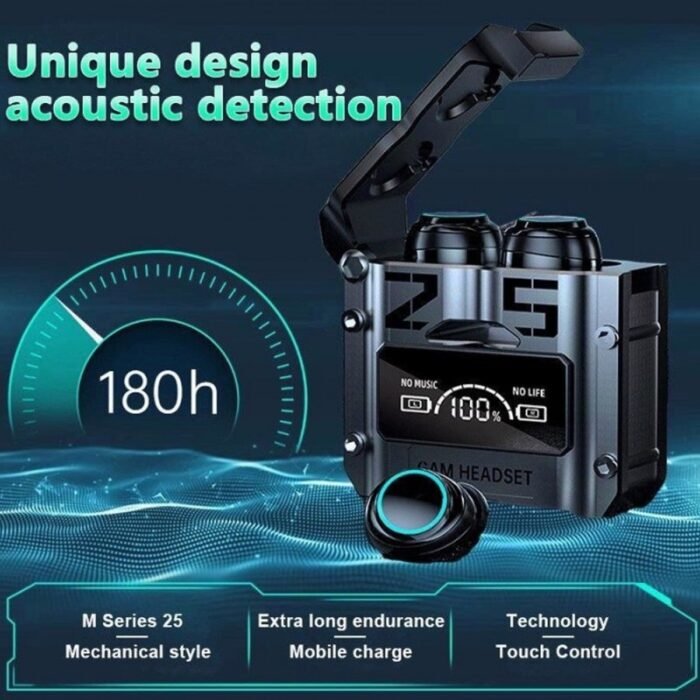 M25 TWS True Wireless RGB Gaming Earbuds - Image 5