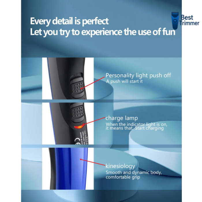 HTC AT-528 Professional Hair Clipper Trimmer for Men - Image 10