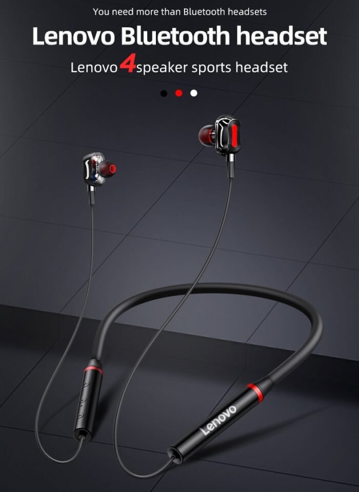 Original Lenovo HE05 Pro TWS Wireless Earphone Bluetooth 5.0 Sports Noise Canceling Neckband Headphones Waterproof Microphone - Image 11