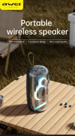 AWEI KA32 Waterproof Bluetooth Speaker Pairing Music Player Subwoofer with Colorful Light - Image 2