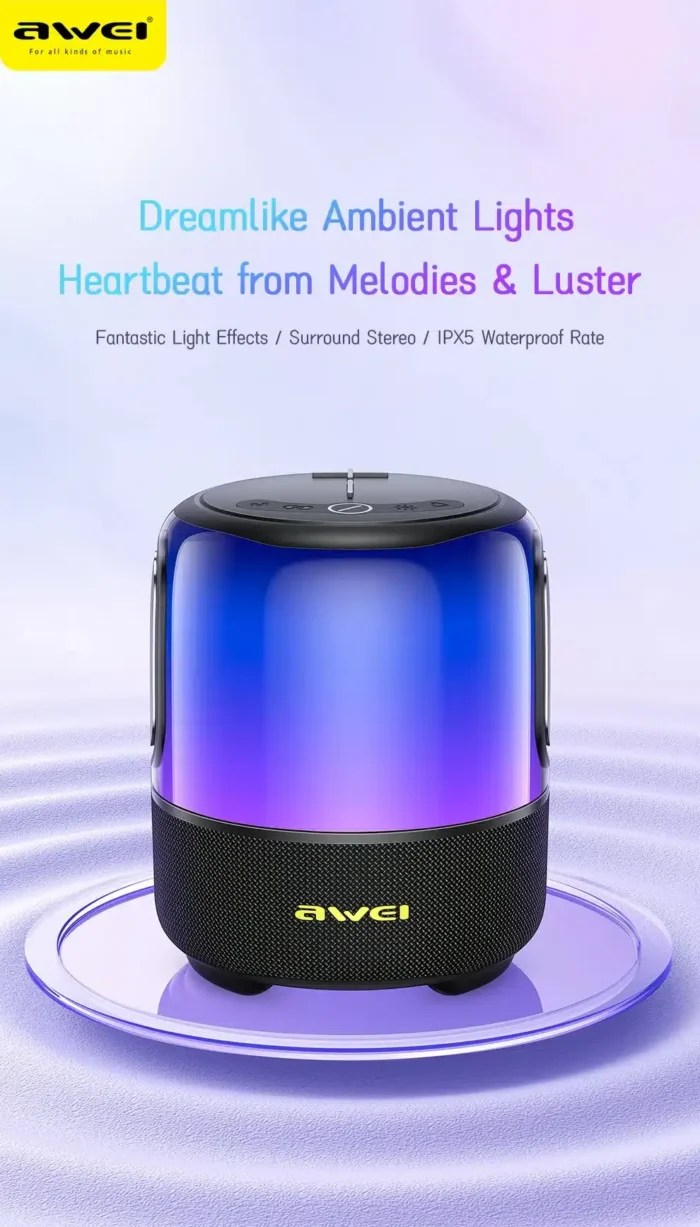 Awei Y680 TWS Powerful Waterproof Portable Wireless Subwoofer - Image 2