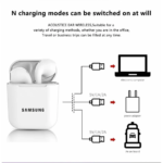 new Samsung color I12 TWS Bluetooth earphones wireless earplugs frosted feel TWS stereo touch control - Image 2