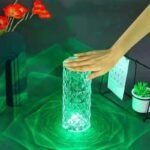 Usb Rechargeable RGB 16 Color Crystal Rose Diamond Table Lamp Acrylic Table Lamp for Living Room Bedroom with Remote - Image 8