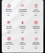 Original Lenovo HE05 Pro TWS Wireless Earphone Bluetooth 5.0 Sports Noise Canceling Neckband Headphones Waterproof Microphone - Image 6