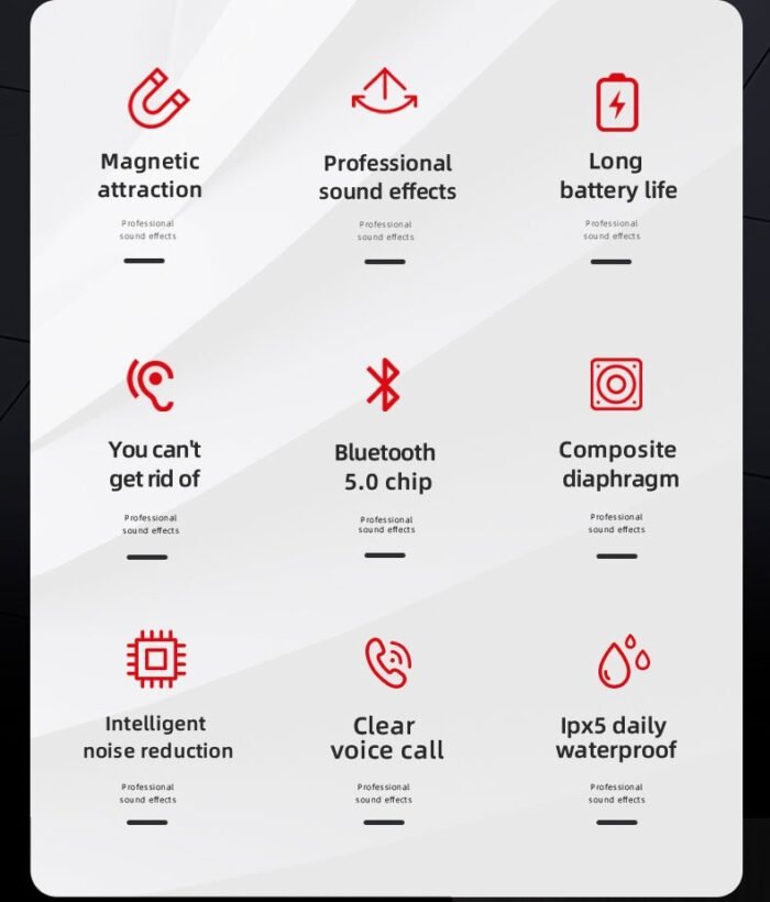 Original Lenovo HE05 Pro TWS Wireless Earphone Bluetooth 5.0 Sports Noise Canceling Neckband Headphones Waterproof Microphone - Image 6