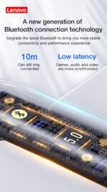 HT38 Lenovo Original Bluetooth 5.0 TWS Earphone Wireless Headphones Waterproof Sport Headsets Noise Reduction Earbuds With Mic - Image 7