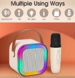 K12 Karaoke Portable Bluetooth 5.3 PA Speaker System with Wireless single Microphones Home Family entertainment and Children's Gifts - Image 9