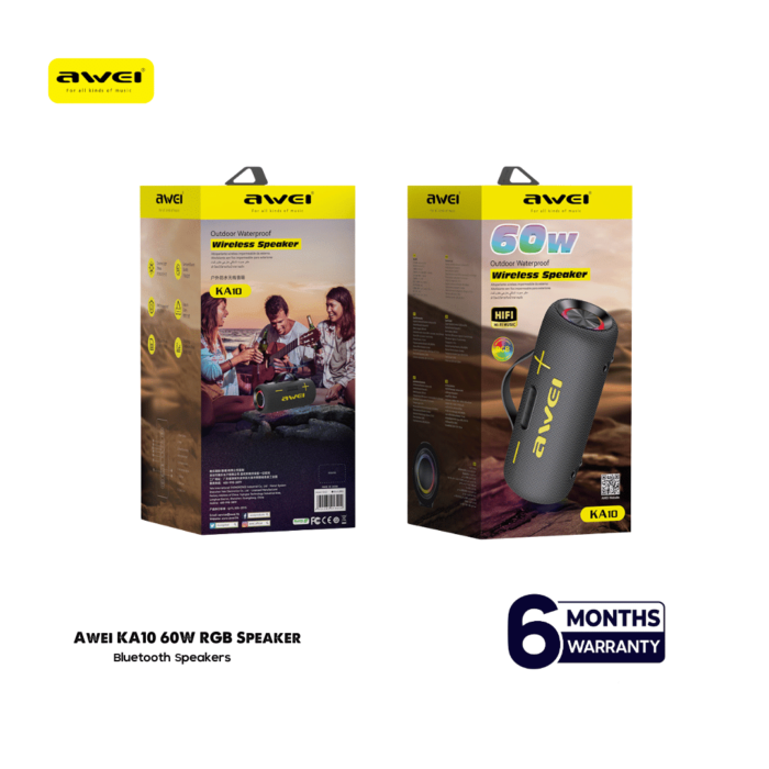 Awei KA10 60W Wireless RGB Outdoor Speaker - Image 2