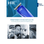 HTC AT-528 Professional Hair Clipper Trimmer for Men - Image 8