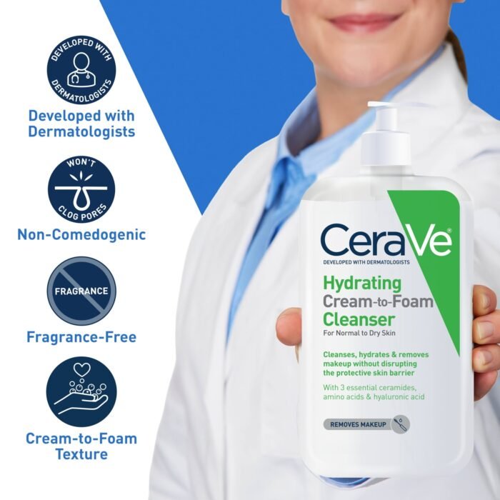 CeraVe Hydrating Cream to Foam Cleanser - Image 3