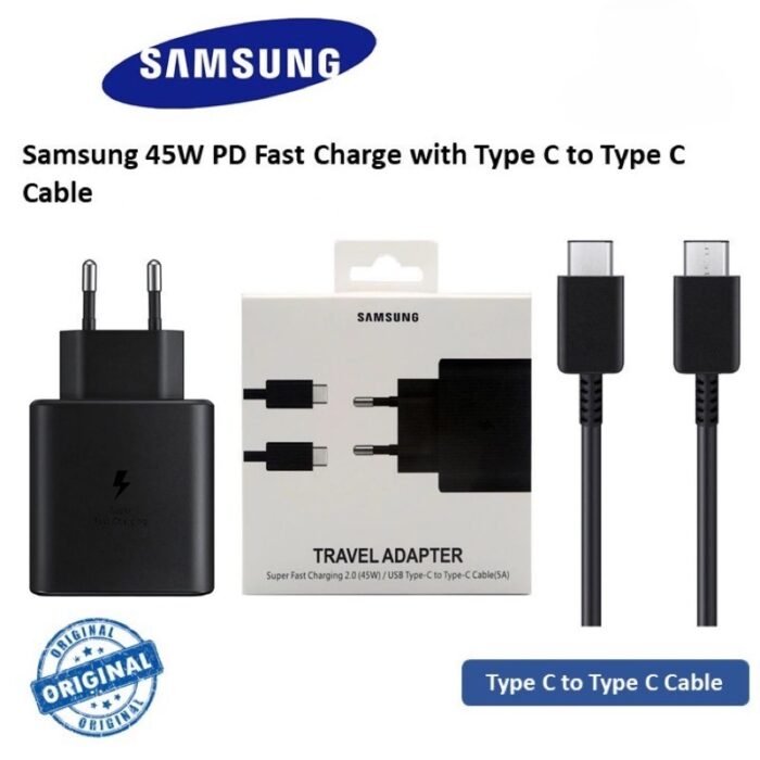 Samsung 25W Super Fast Original Charger USB Type C Charger Power Adapter For Galaxy Usb-C 2 Pin - Samsung 25wat PD Charger - Image 5