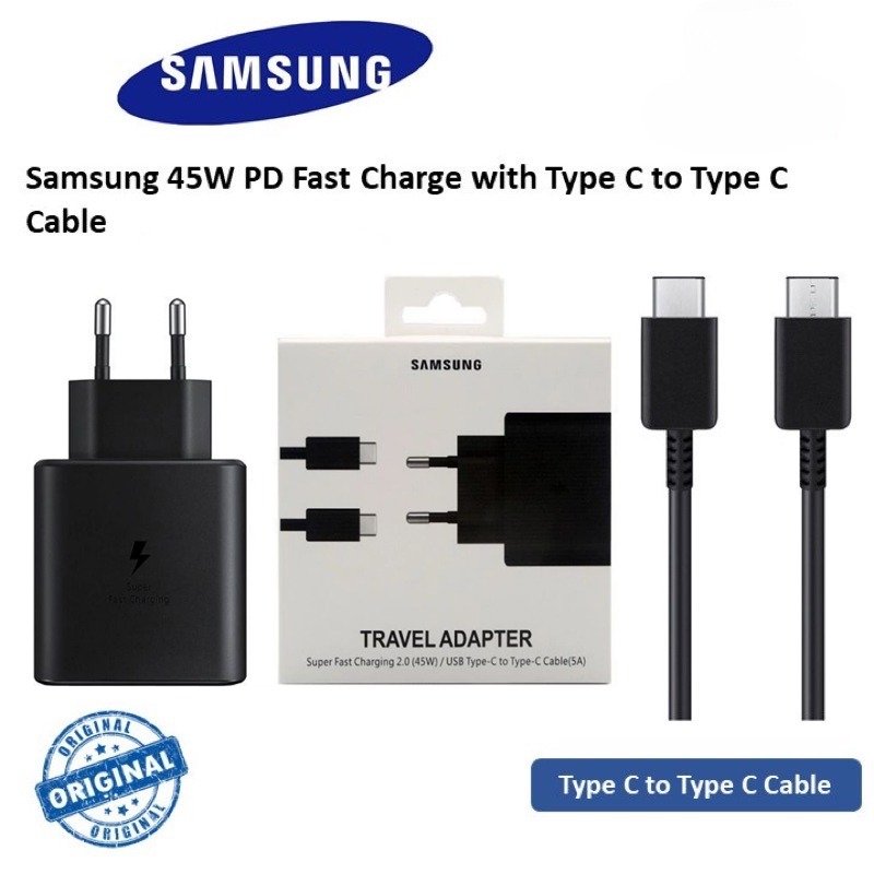 imgi_64_82174ea23bda78651c91386e126652c2 Samsung 25W Super Fast Original Charger USB Type C Charger Power Adapter For Galaxy Usb-C 2 Pin - Samsung 25wat PD Charger - Image 1