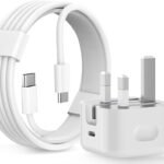 35 w 3 pin c charger I phone  35W Fast Charger For All Smart Phone Iphone, Samsung , Redmi, Realme, Poco, Vivo,Xiaomi Fast Charging And Cable Type C To Type C (3Pin Charger + Cable)