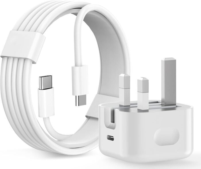 35 w 3 pin c charger I phone  35W Fast Charger For All Smart Phone Iphone, Samsung , Redmi, Realme, Poco, Vivo,Xiaomi Fast Charging And Cable Type C To Type C (3Pin Charger + Cable) - Image 8