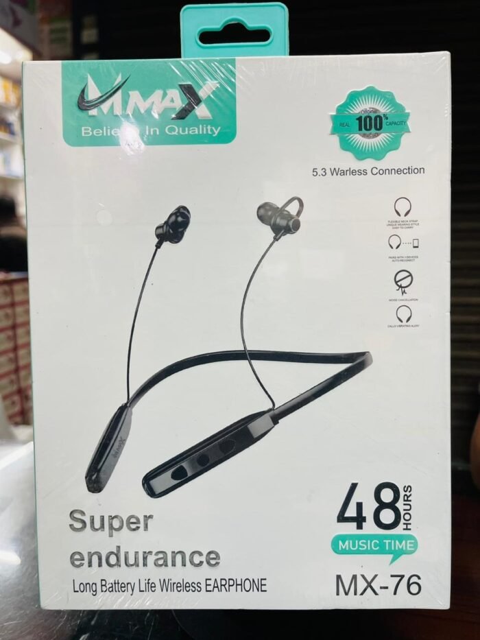 M-MAX MX-76 super endurance Long battery life warless Earphone -Multicolor - Image 4
