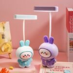 Rabbit LED Usb Charging Desk Lamp Cute Kids Reading Bedroom Bedside Night Light Home Decor Table Lamp