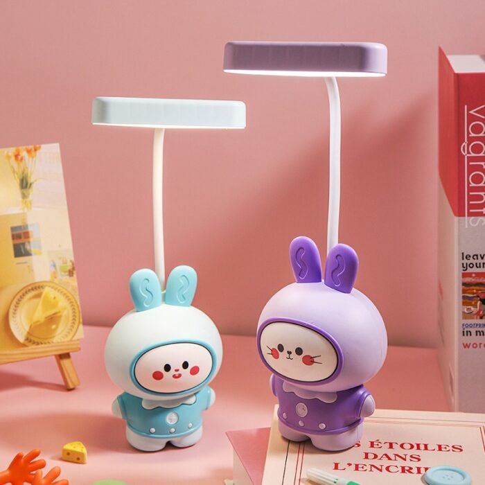 Rabbit LED Usb Charging Desk Lamp Cute Kids Reading Bedroom Bedside Night Light Home Decor Table Lamp - Image 4