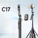 1630mm/64in C17 Tripod Selfie Stick 360° Auto Rotation Shooting Quadruped Phone Stand Face Track Bluetooth Remote Control Tripie - Image 9