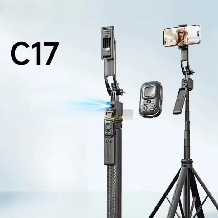 1630mm/64in C17 Tripod Selfie Stick 360° Auto Rotation Shooting Quadruped Phone Stand Face Track Bluetooth Remote Control Tripie - Image 9