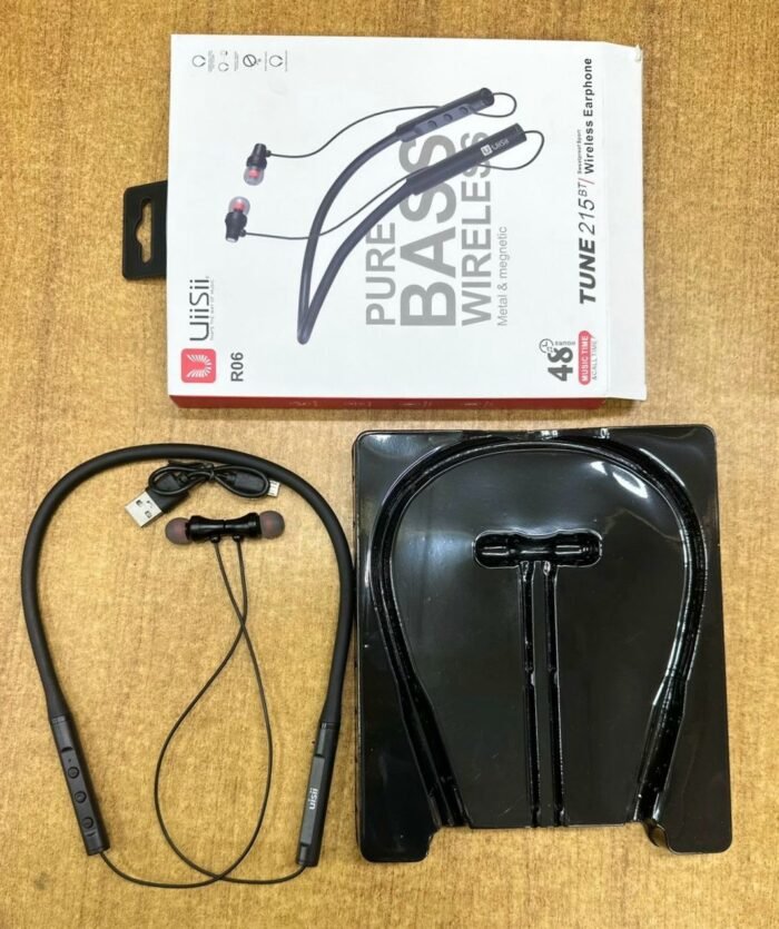 UiiSii R06 Neck mounted Bluetooth- Earphone Headphone - Image 5