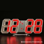 3D LED Digital Clock Electronic Table Clock Alarm Clock Wall Glowing Hanging Clocks - Wall Clock - Image 10