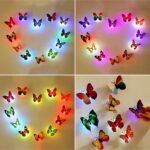 LED Butterfly Wall Stickers Color Changing Night Light 5 Pieces Set - Image 3
