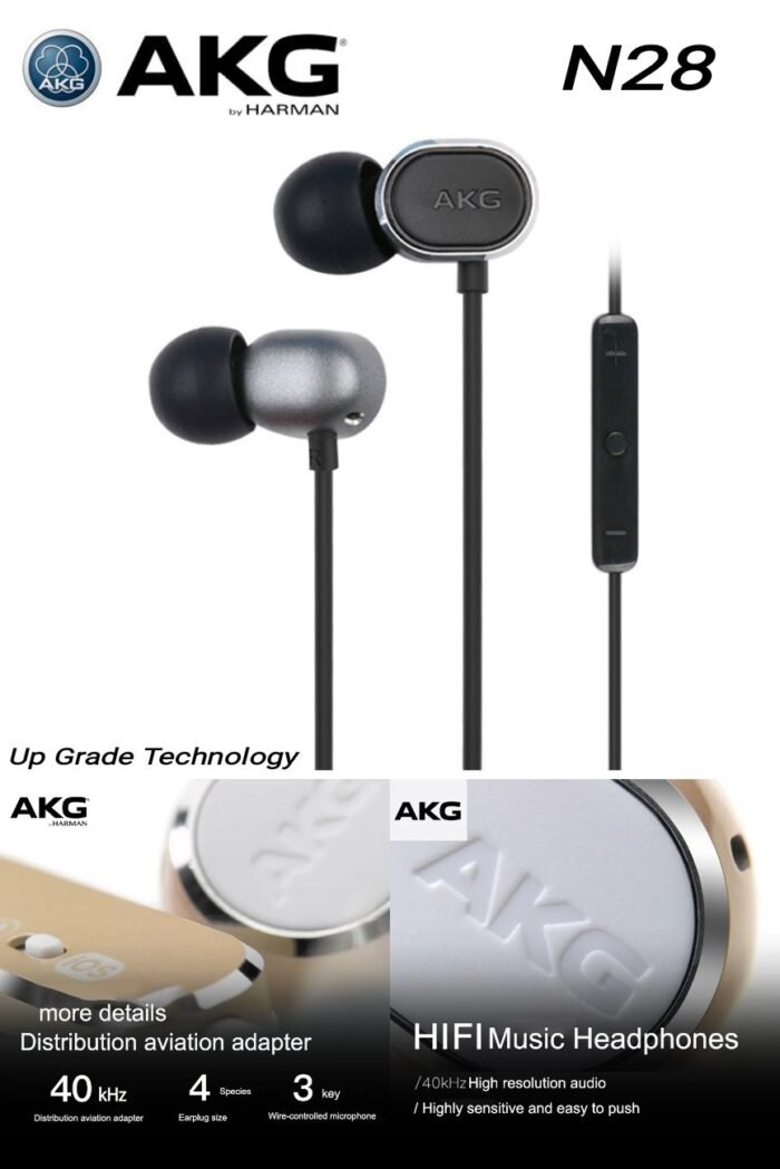 Samsung AKG N28 Universal Wired Earphone In-ear Noise Reduction Wire-Controlled Tuning 3.5mm Phone Headset Metal - Image 3