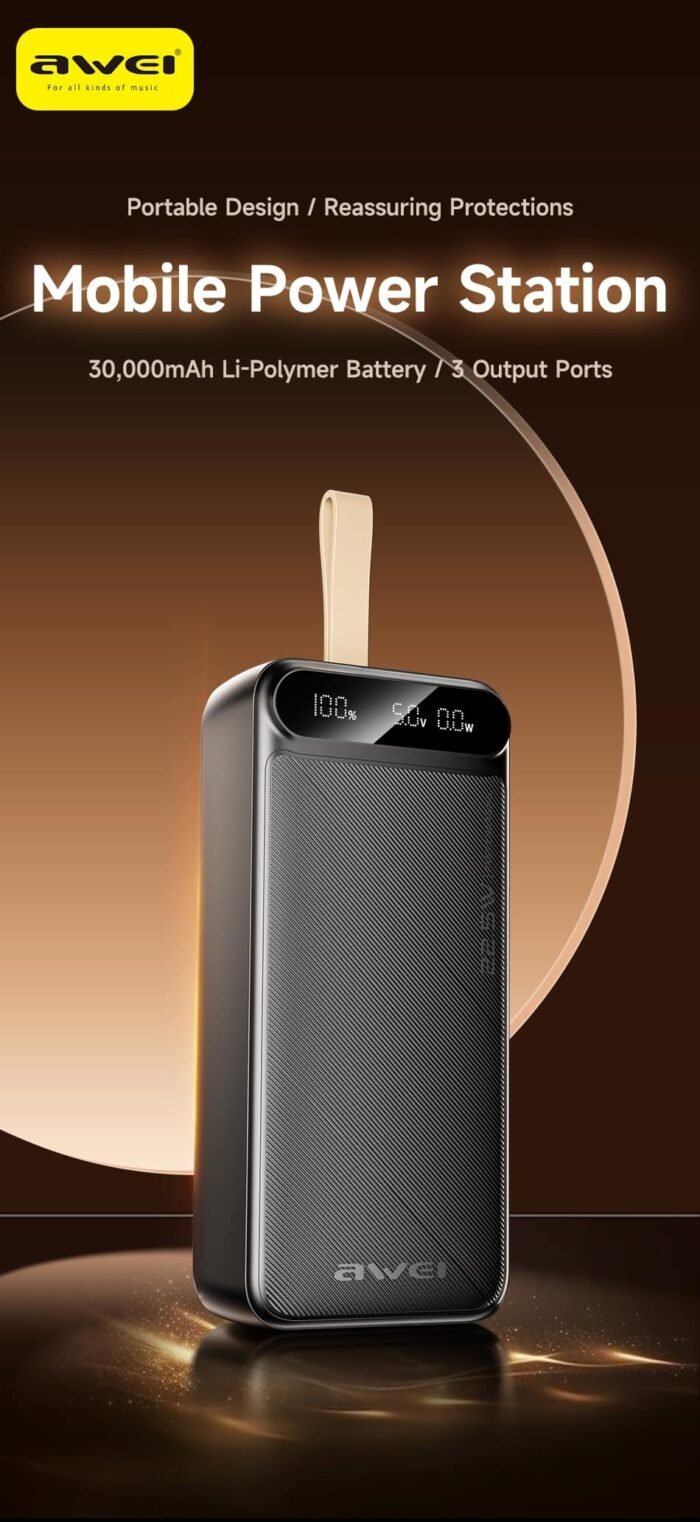 Awei PA-12 30000mAh Fast Charging Power Bank - Image 4