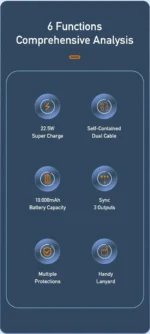 Awei P149K 10000mAh Portable Power Bank 22.5W Fast Charging - Image 4