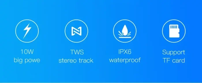 Awei Y331 Portable Waterpoof Bluetooth 5.0 Speaker - Image 4