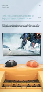 Awei Y887 Portable Outdoor Bluetooth Speaker - Image 5