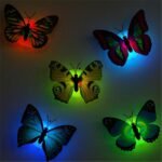 LED Butterfly Wall Stickers Color Changing Night Light 5 Pieces Set - Image 4