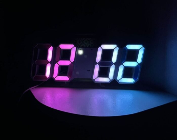 3D LED Digital Clock Electronic Table Clock Alarm Clock Wall Glowing Hanging Clocks - Wall Clock - Image 13