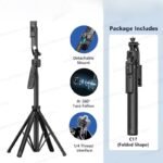 1630mm/64in C17 Tripod Selfie Stick 360° Auto Rotation Shooting Quadruped Phone Stand Face Track Bluetooth Remote Control Tripie - Image 8