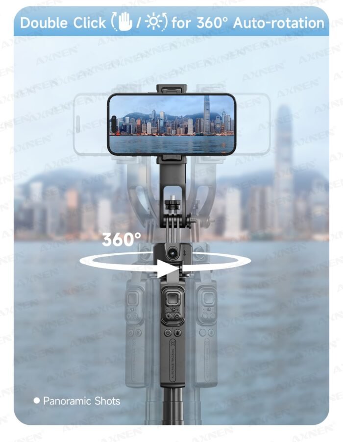 1630mm/64in C17 Tripod Selfie Stick 360° Auto Rotation Shooting Quadruped Phone Stand Face Track Bluetooth Remote Control Tripie - Image 32