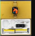 S9+V9 Ultra Max Smartwatch – HD AMOLED Screen Available in Gold Color in Straps - Image 4